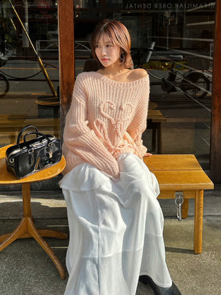 Logo Low Gauge Knit Pullover