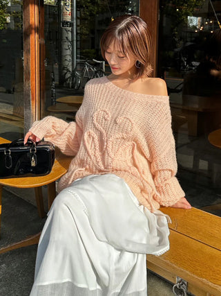 Logo Low Gauge Knit Pullover