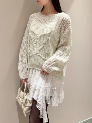 Logo Low Gauge Knit Pullover