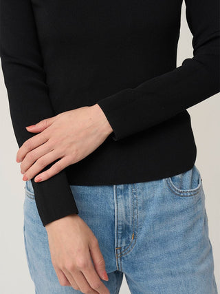 Balloon Frill Knit Pullover