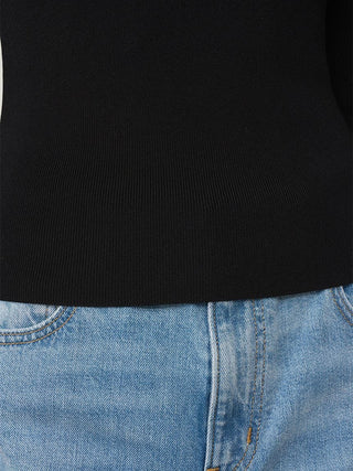 Balloon Frill Knit Pullover