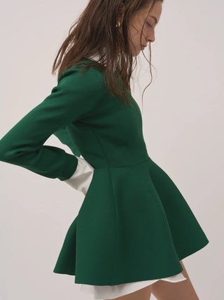 Shirt-Layered Knit Tunic