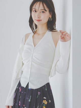 Halter Camisole & Cardigan Set