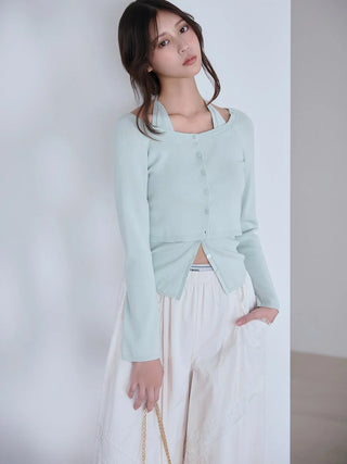 Halter Camisole & Cardigan Set