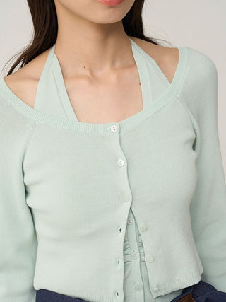 Halter Camisole & Cardigan Set