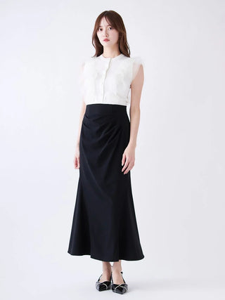Tulle Ruffle Crew Knit