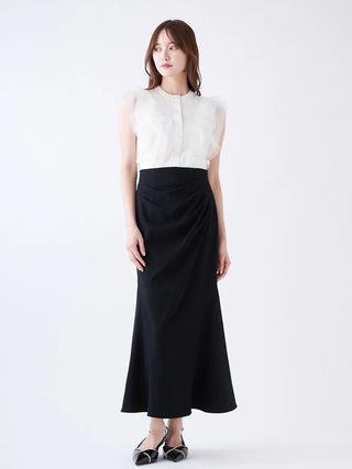 Tulle Ruffle Crew Knit