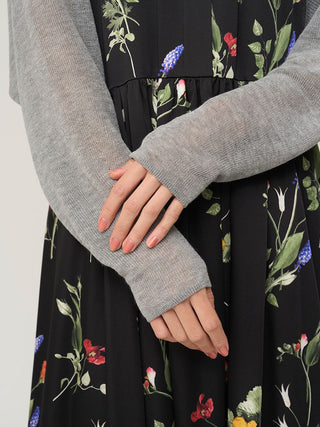 Sheer Rib Knit Bolero Cardigan