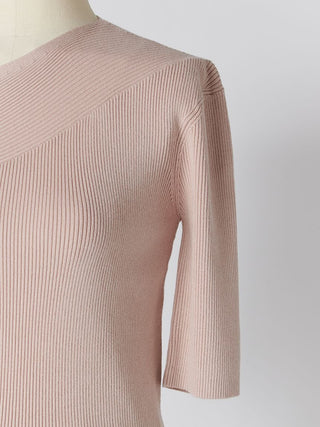 Ribbon Shoulder Knit Pullover