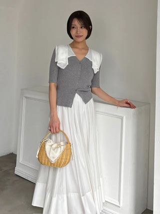 Color Detail Knit Pullover