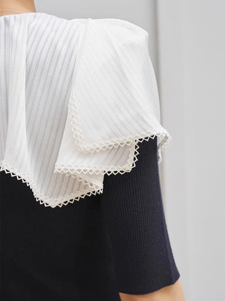 Color Detail Knit Pullover