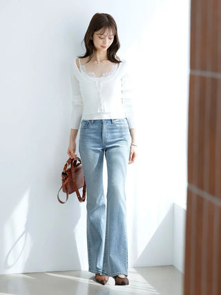 Lace Trim Knit Ensemble