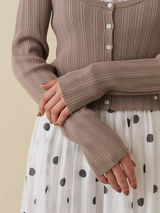 Lace Trim Knit Ensemble