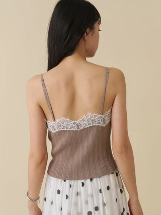 Lace Trim Knit Ensemble