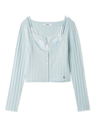 Lace Trim Knit Ensemble