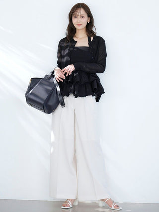 Basic Compact Sheer Cardigan