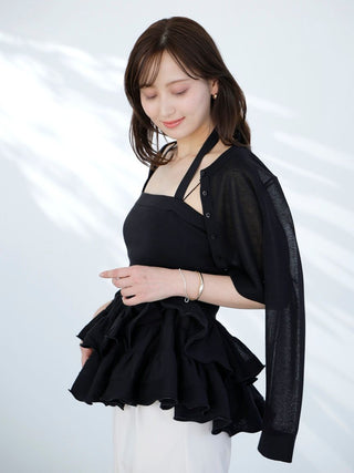 Basic Compact Sheer Cardigan