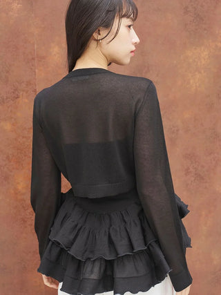 Basic Compact Sheer Cardigan