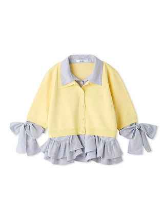 Layered Shirt Knit Top