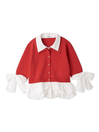 Layered Shirt Knit Top