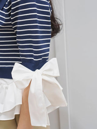 Layered Shirt Knit Top
