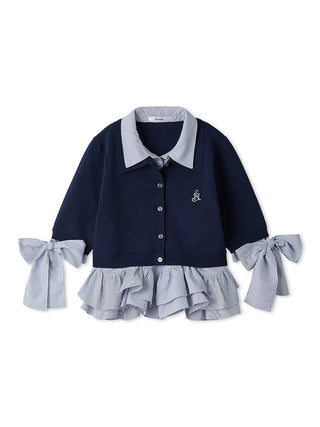 Layered Shirt Knit Top