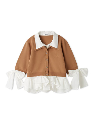 Layered Shirt Knit Top
