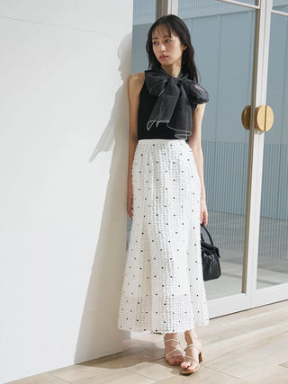 Organza Bow Sleeveless Top
