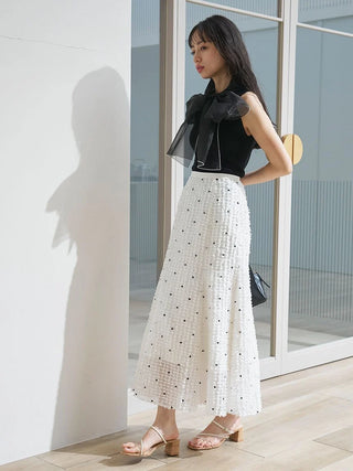 Organza Bow Sleeveless Top