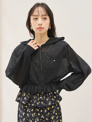 Cooling Touch Sheer Knit Hoodie