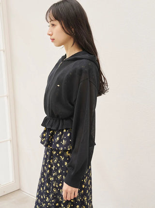 Cooling Touch Sheer Knit Hoodie