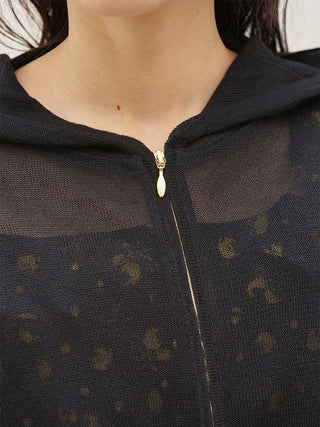 Cooling Touch Sheer Knit Hoodie