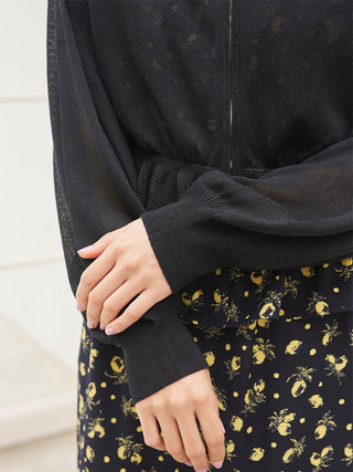 Cooling Touch Sheer Knit Hoodie