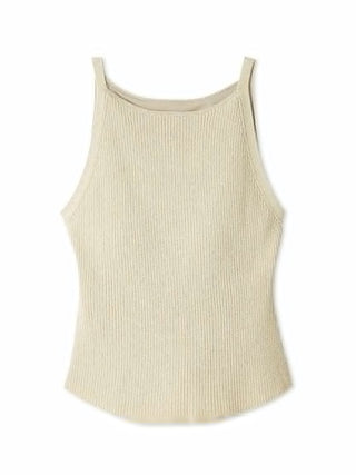 Cup-In High Neck Knit Top