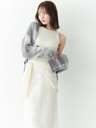 Cup-In High Neck Knit Top