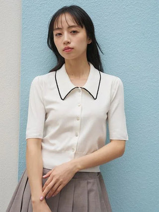 Bow Tie Lace Knit Top