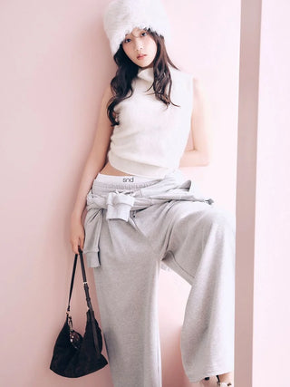 Premium Wool-Mink Sleeveless Pullover