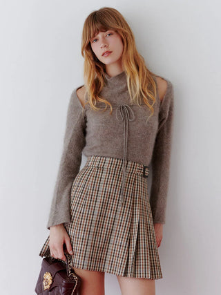 Premium Wool-Mink Sleeveless Pullover