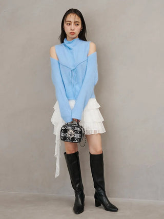 Premium Wool-Mink Sleeveless Pullover