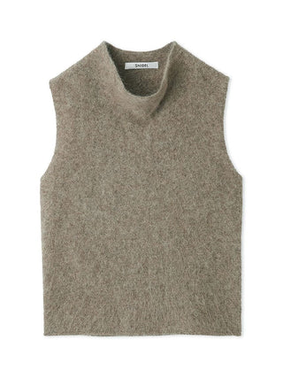 Premium Wool-Mink Sleeveless Pullover