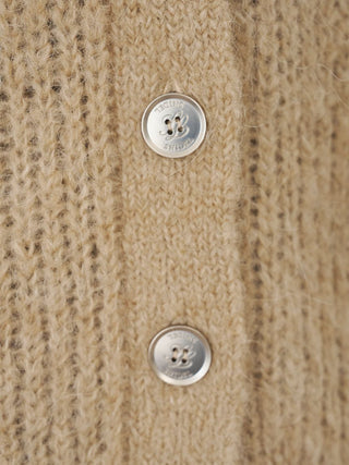 PREMIUM Fancy Alpaca Mid-Length Cardigan