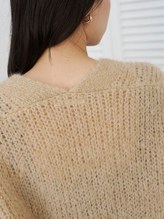 PREMIUM Fancy Alpaca Mid-Length Cardigan