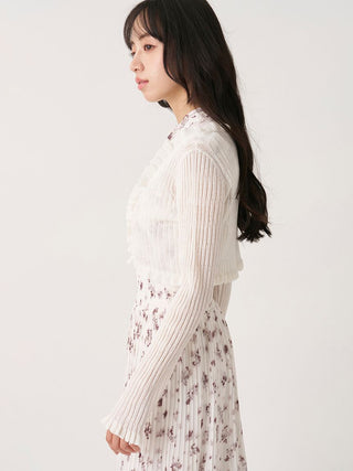 Sheer Ribbed Cardigan
