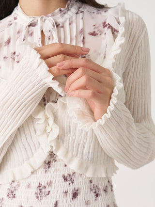 Sheer Ribbed Cardigan