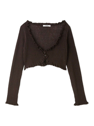 Sheer Ribbed Cardigan