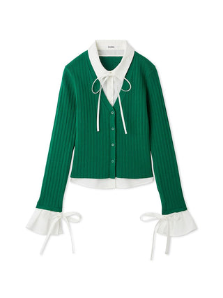Shirt Layered Knit Top