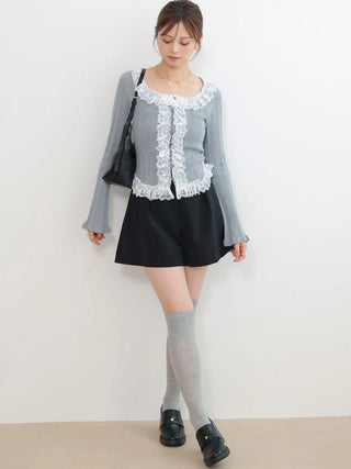 Ruffle Detail Knit Top