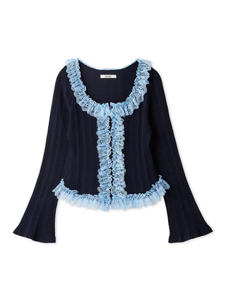 Ruffle Detail Knit Top