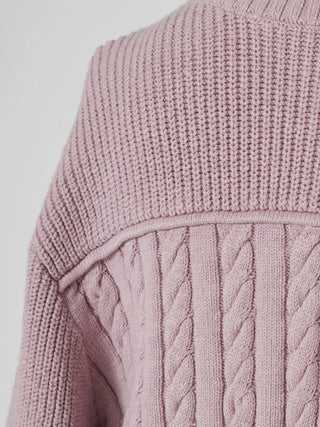 Gold-Button Mid-Length Cardigan