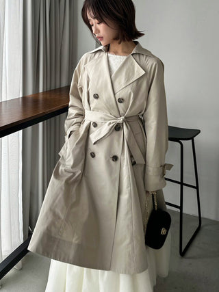 Flared Mid-Length Trench Coat